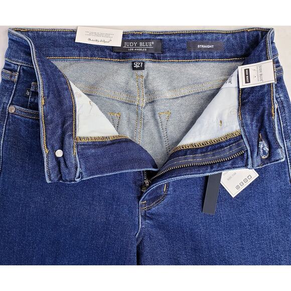 NWT JUDY BLUE High Waist Straight Leg Jeans w/ Tummy Control Women's *Size 5/27* - Picture 3 of 12